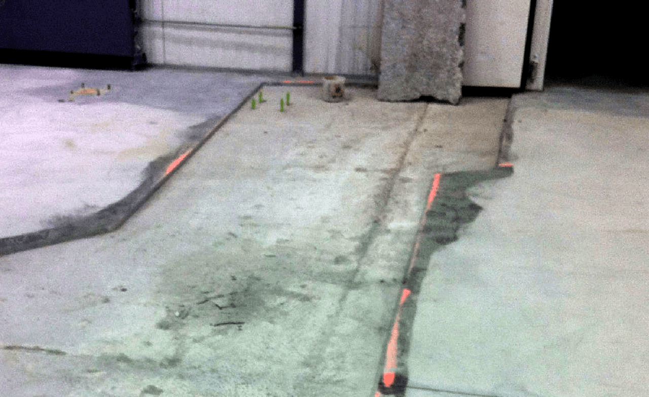 Professional concrete crack repair and restoration