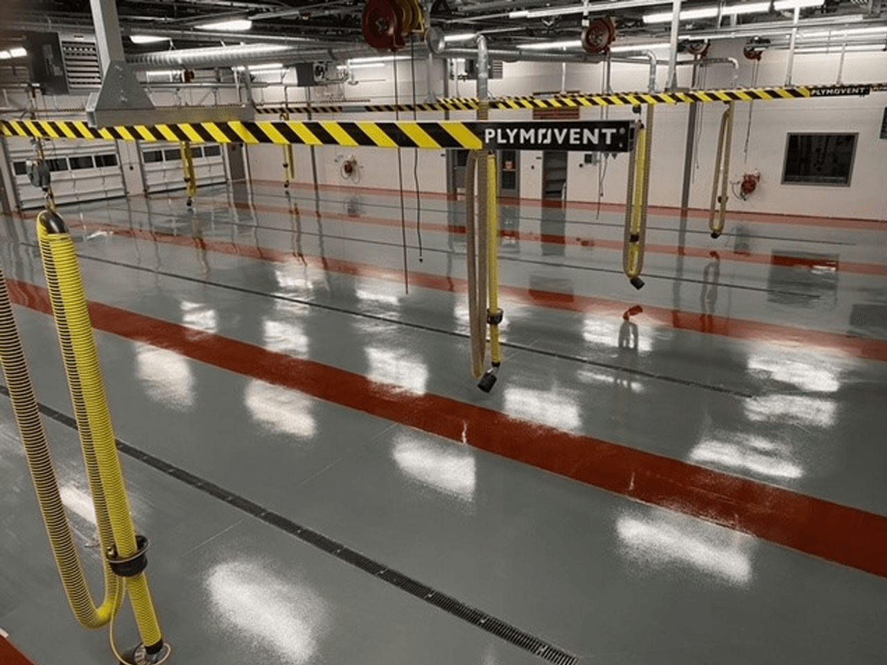 Wells Fire Department floor coating - main bay